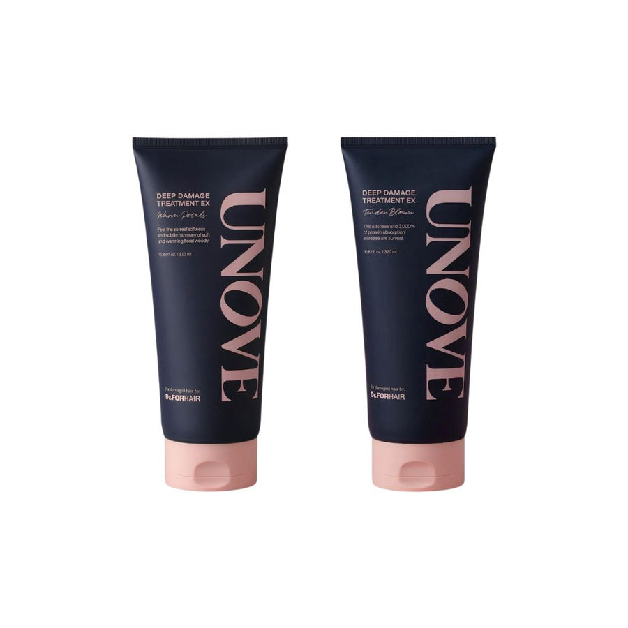 UNOVE Deep Damage Treatment EX (Warm Petal + Tender Bloom) 320ml (Bundle) - Shop K-Beauty in Australia