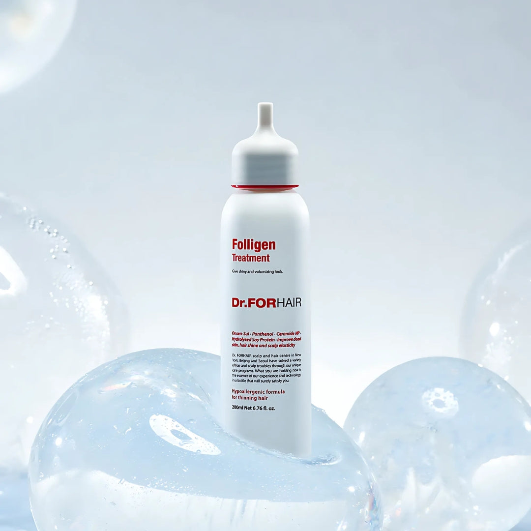 Dr.Forhair Folligen Treatment 200ml conditioner bottle, designed for scalp and hair health, with a focus on nourishing treatment.