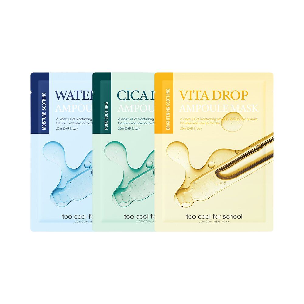 Too Cool For School Water Drop Ampoule Mask 20ml  -La Cosmetique