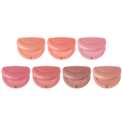 Hince Half-Moon Cheek Cream To Powder Blush in soft pink, showcasing a compact blush with a smooth, blendable finish.