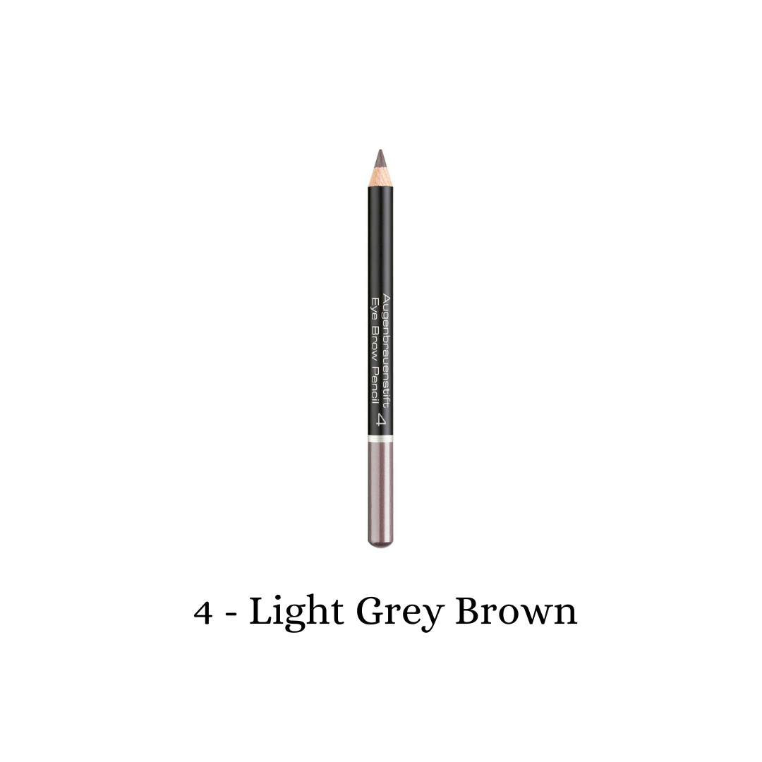 ARTDECO eyebrow pencil in light grey-brown for natural-looking eyebrows and precise shaping.