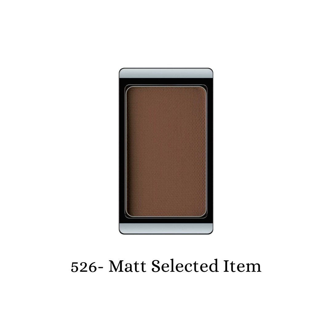 ARTDECO matte eyeshadow in a neutral shade, showing a smooth, pressed powder eyeshadow pan with a soft, velvety finish.