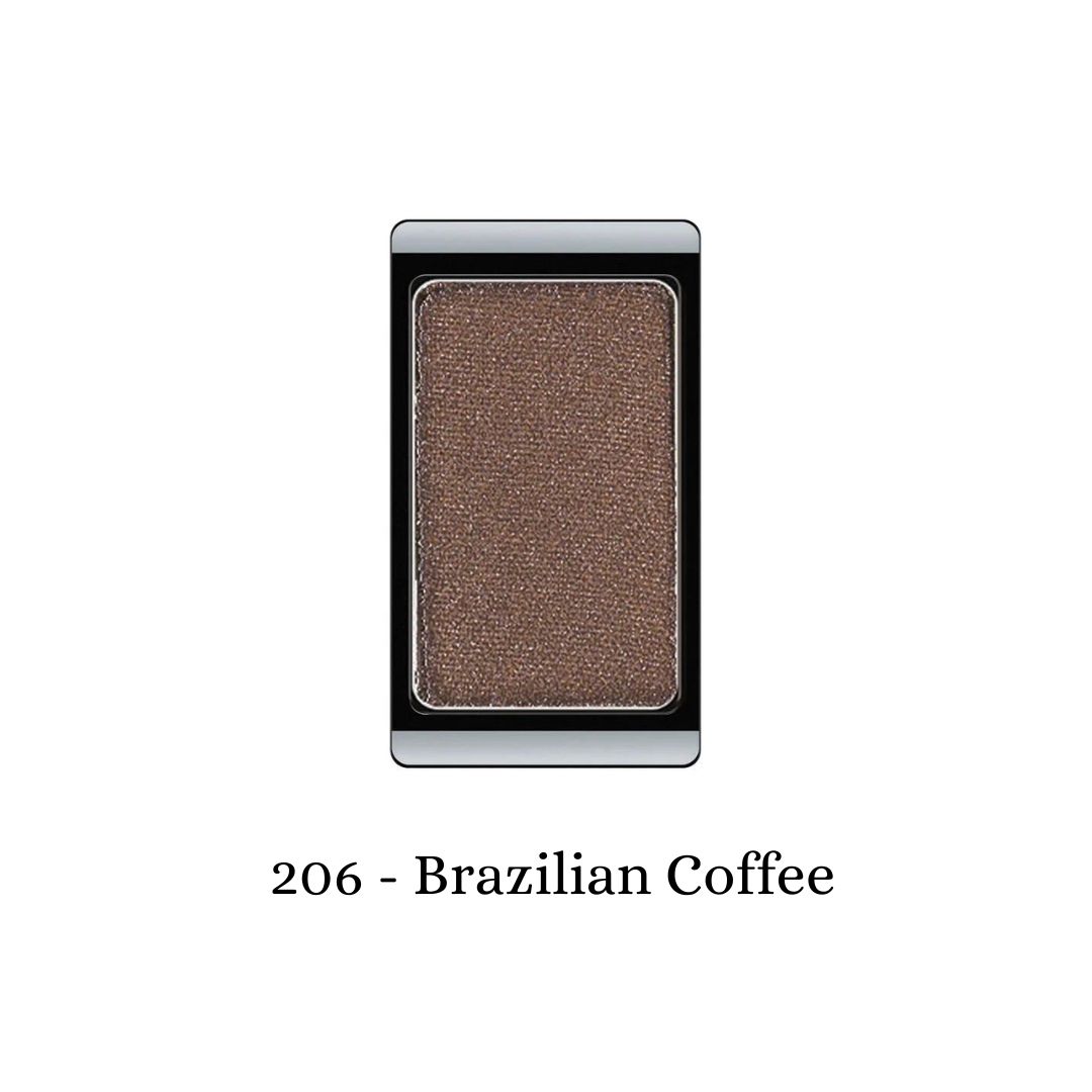 ARTDECO eyeshadow pearl in Brazilian Coffee with a shimmering, pearl finish and rich brown shade for eye makeup.