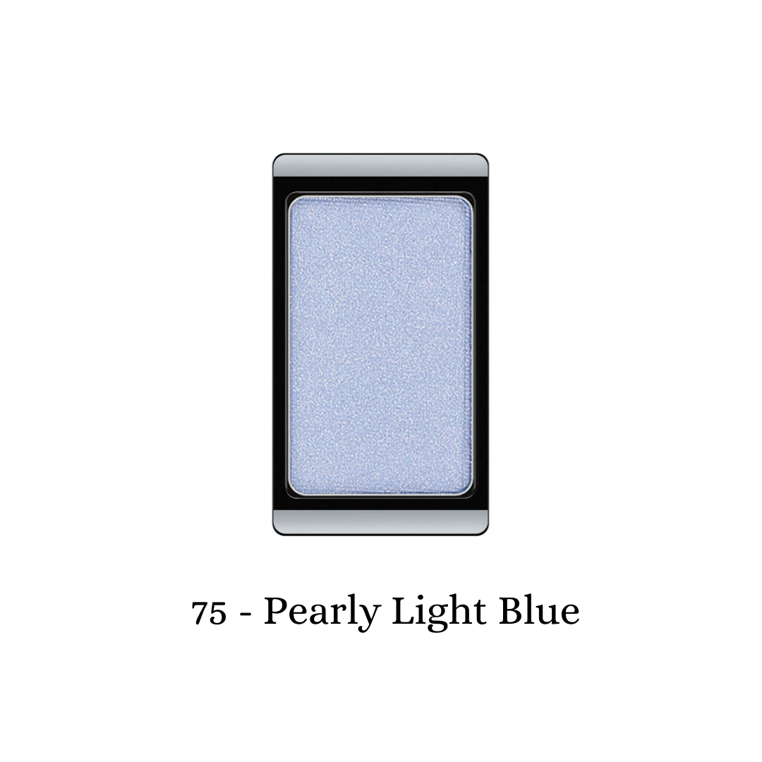 ARTDECO eyeshadow pearl in a light blue, pearly shade with a smooth, shimmery finish for a subtle, luminous eye look.