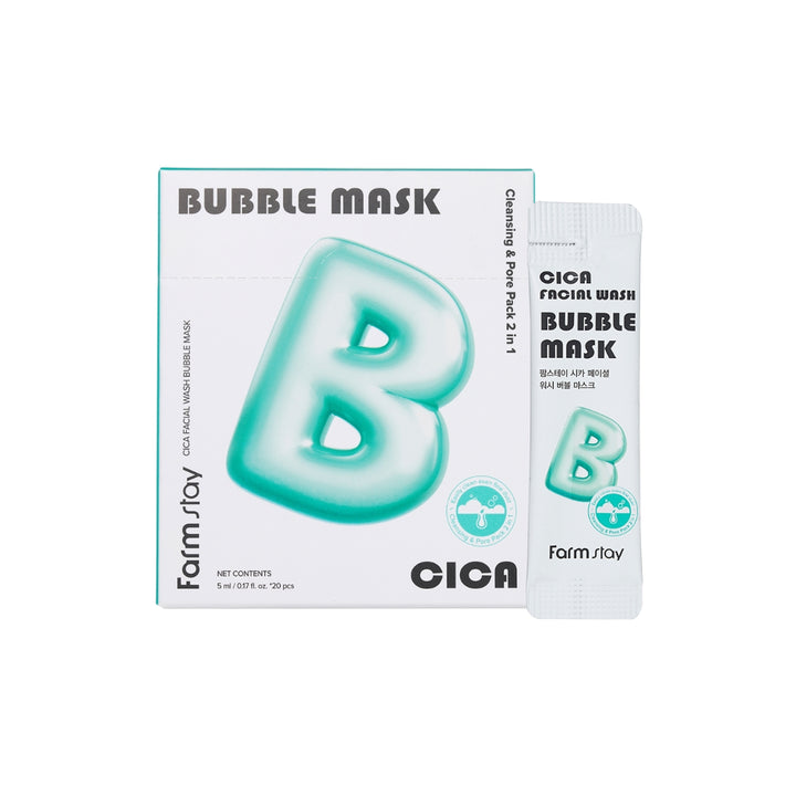 Farmstay Cica Facial Wash Bubble Mask