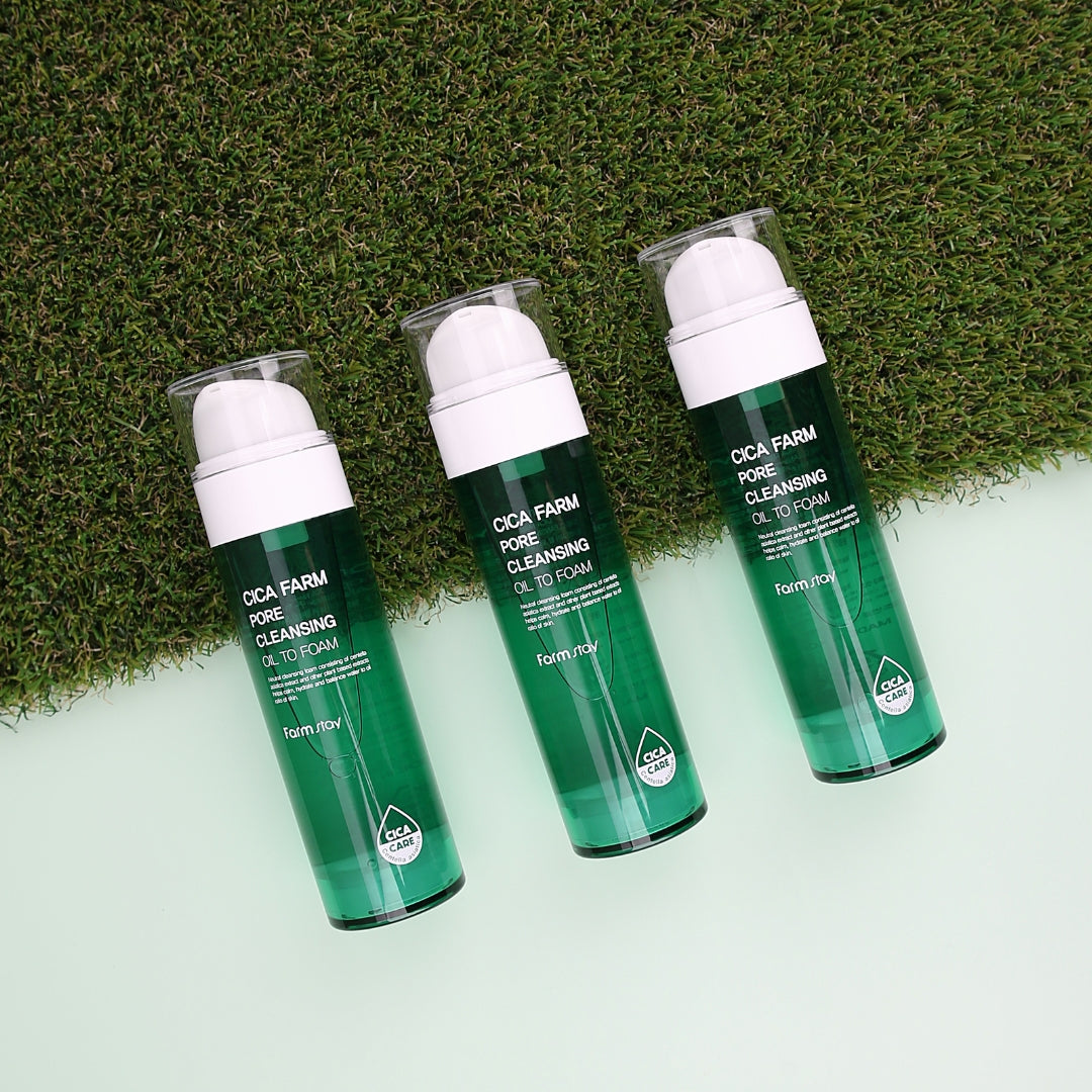 Farmstay Cica Farm Pore Cleansing Oil To Foam