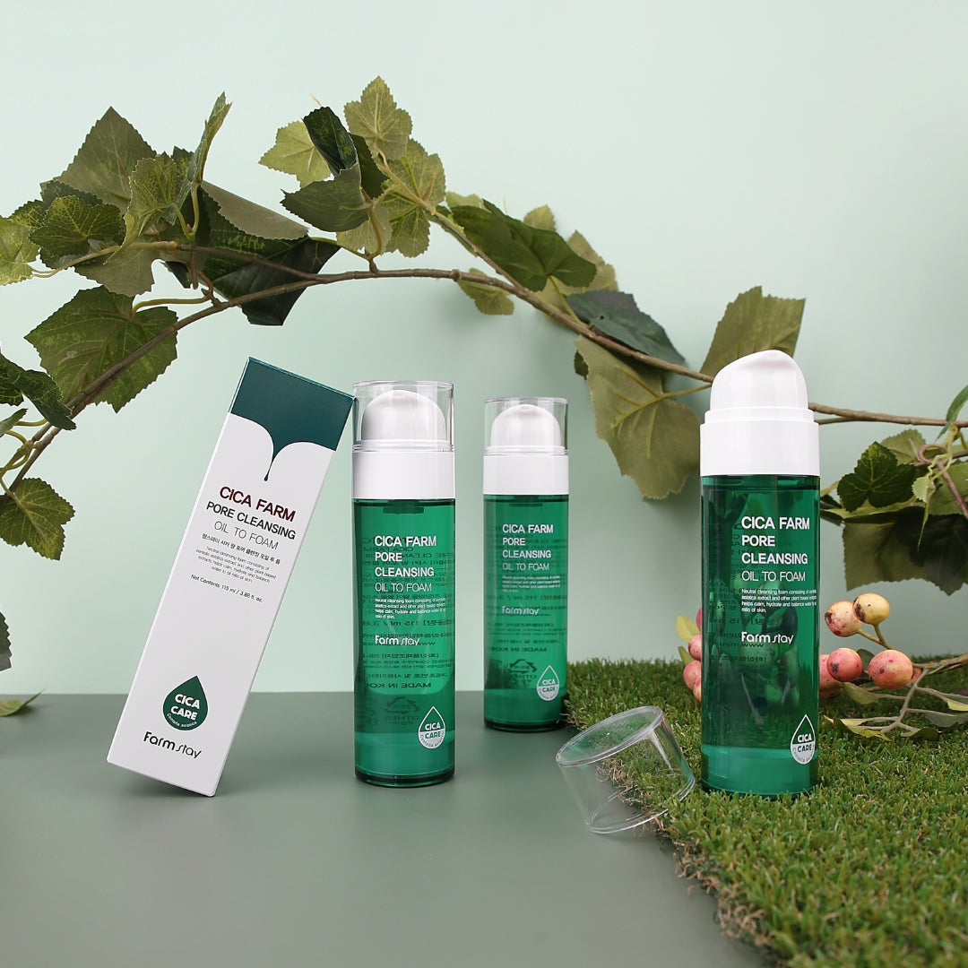 Farmstay Cica Farm Pore Cleansing Oil To Foam