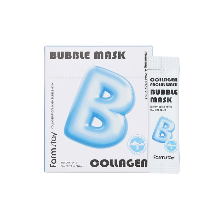 Farmstay Collagen Facial Wash Bubble Mask