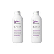 Twin pack of Dr.Forhair Folligen Silk Shampoo 300ml bottles, showcasing the sleek shampoo bottles in a bundle.