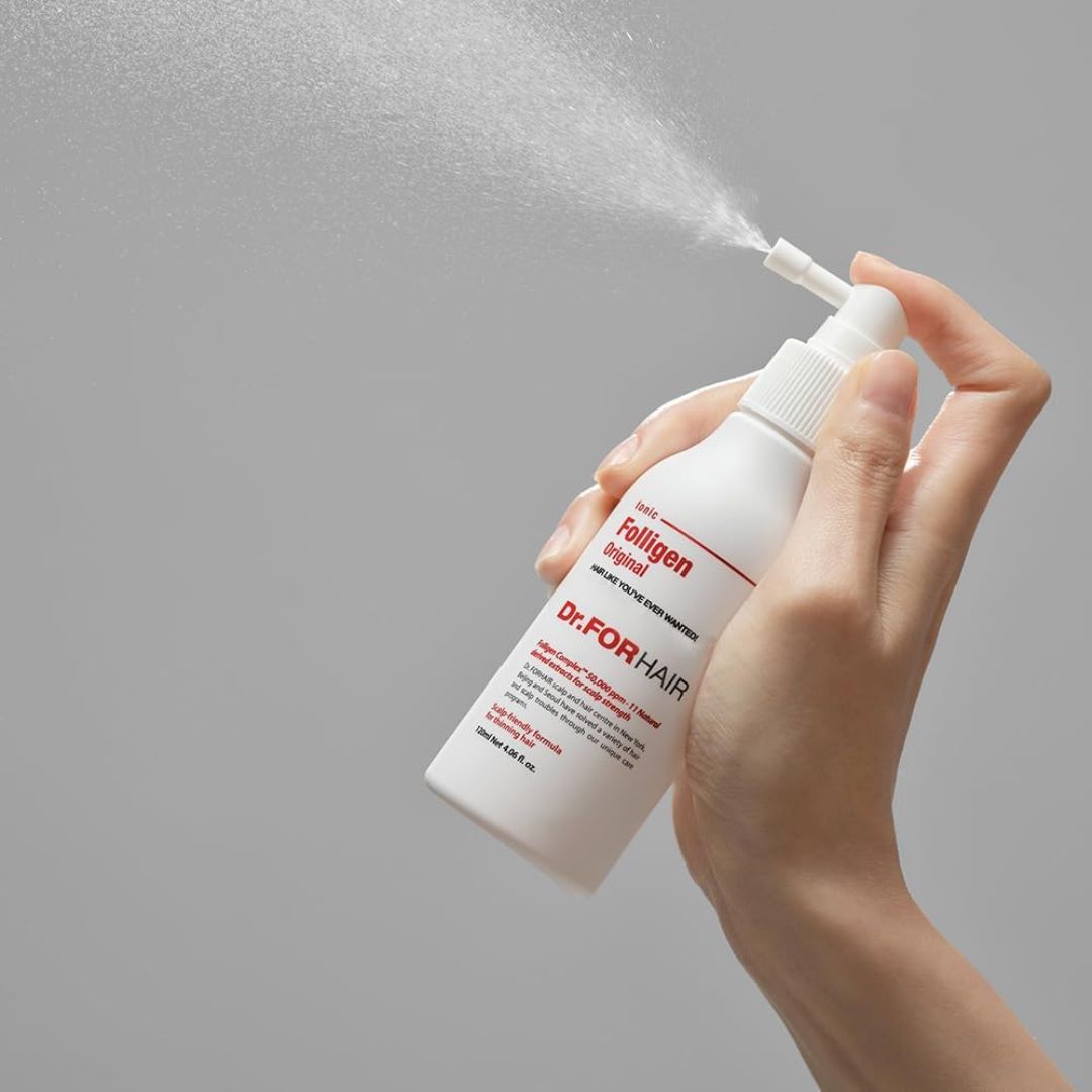 Dr.Forhair Folligen Tonic 120ml bottle, a conditioner and treatment for scalp and hair health.