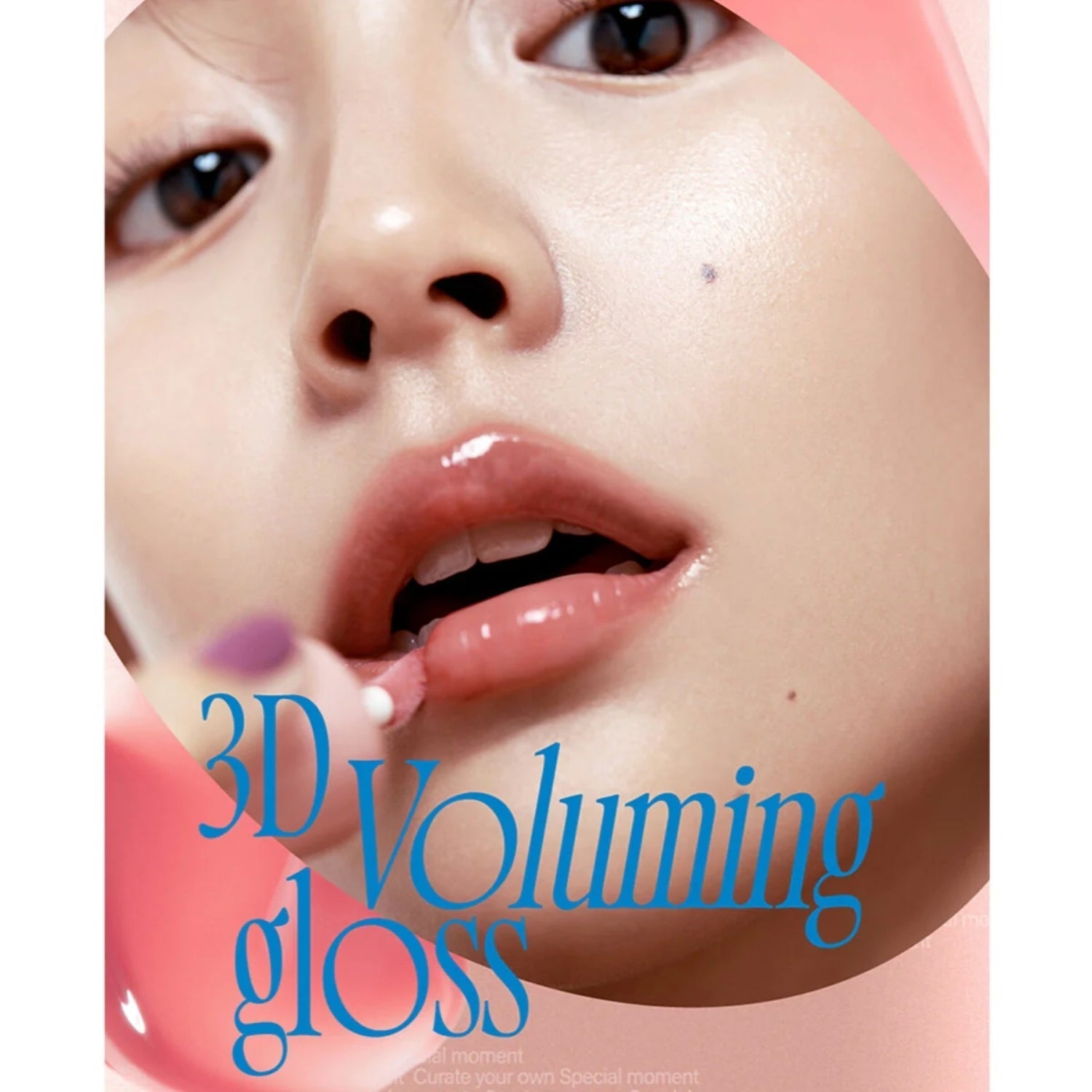 Fwee 3D Voluming Lip Gloss in 70% adds shiny, plumping gloss to lips, with a smooth, glossy finish.