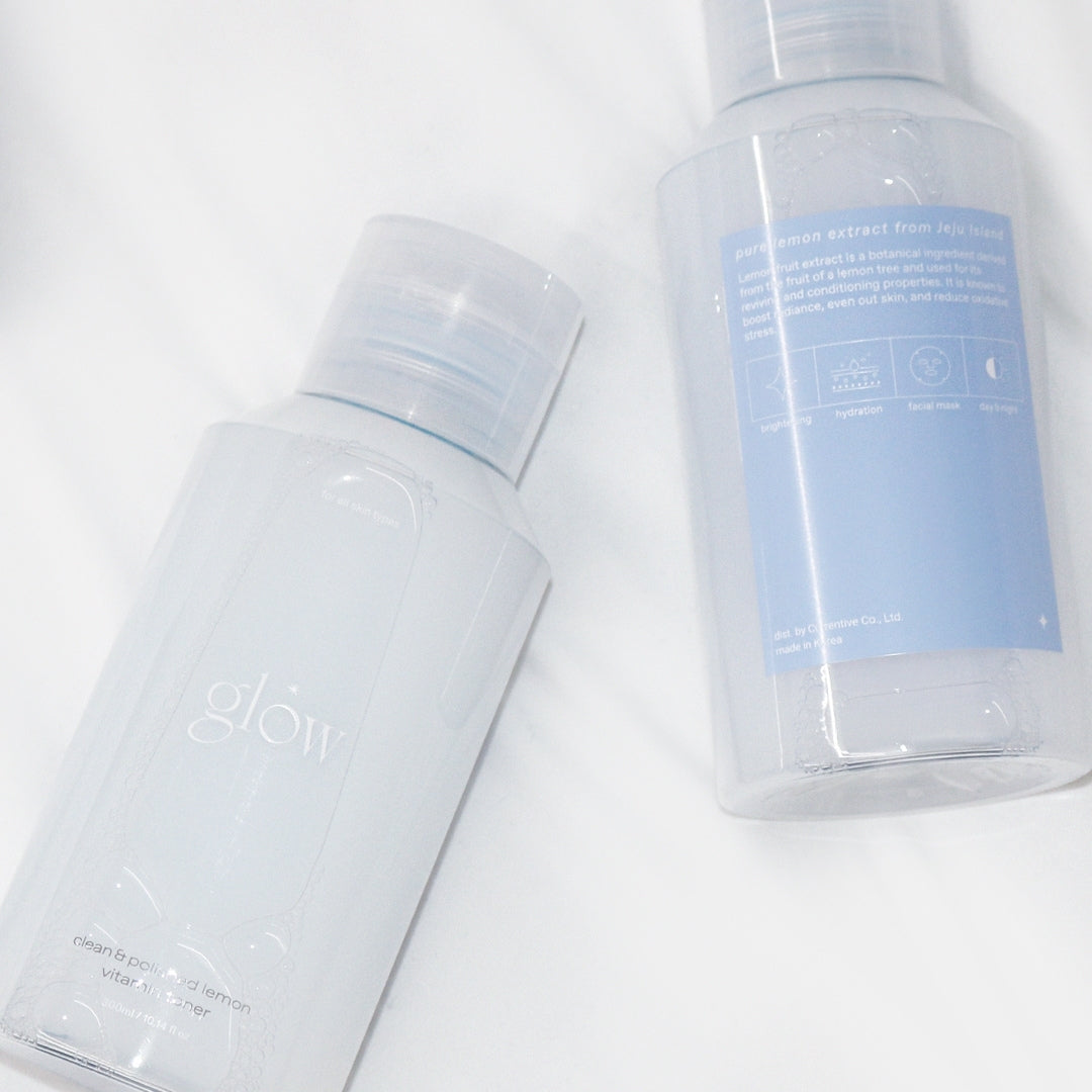 GLOW Clean & Polished Lemon Vitamin Toner 300ml - Shop K-Beauty in Australia