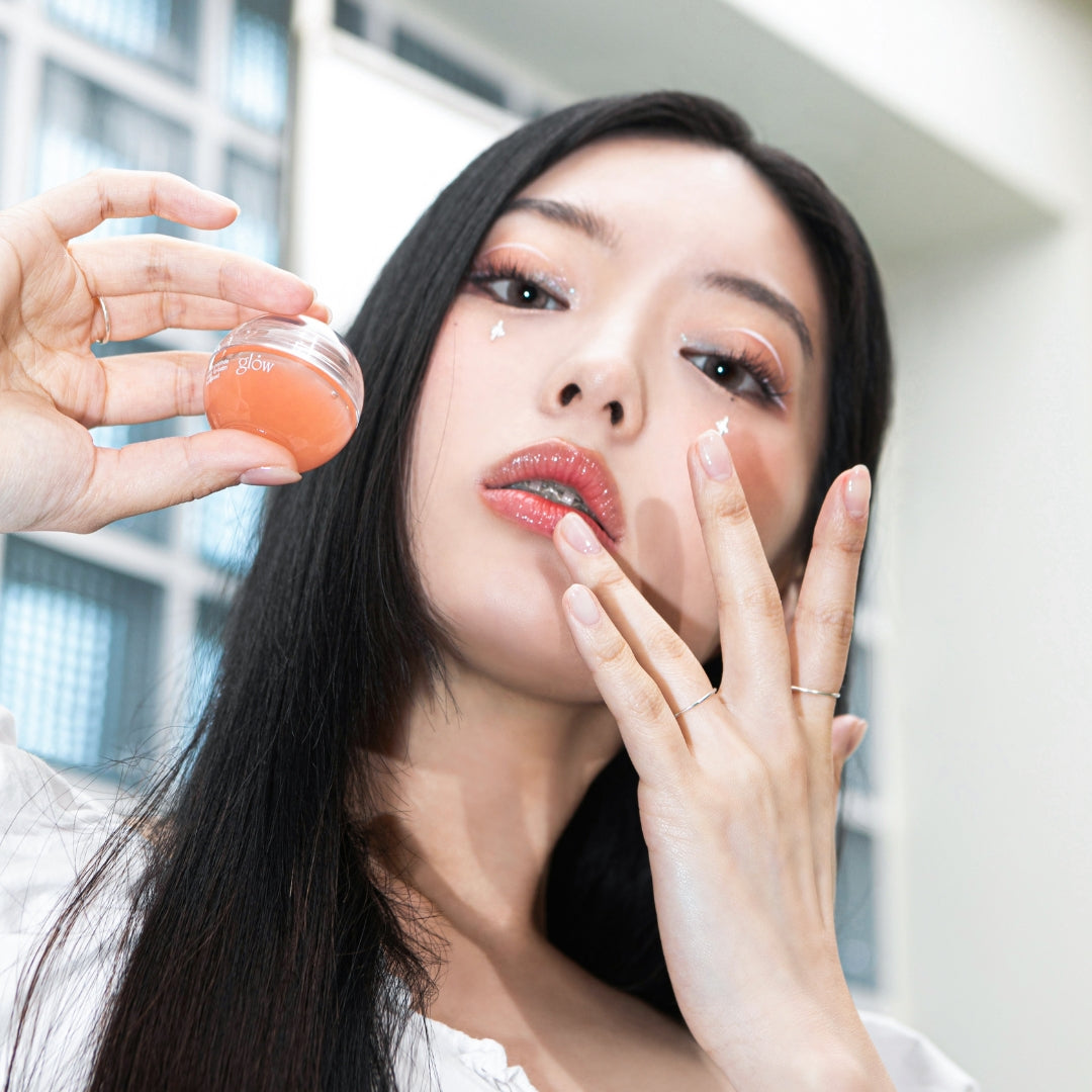 GLOW Peach Peptide Repair Lip Balm 8g - Shop K-Beauty in Australia