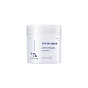 Missha Super Aqua Ultra Hyalron Gel Cream 70ml face moisturizer with hydrating gel texture and cooling effect.