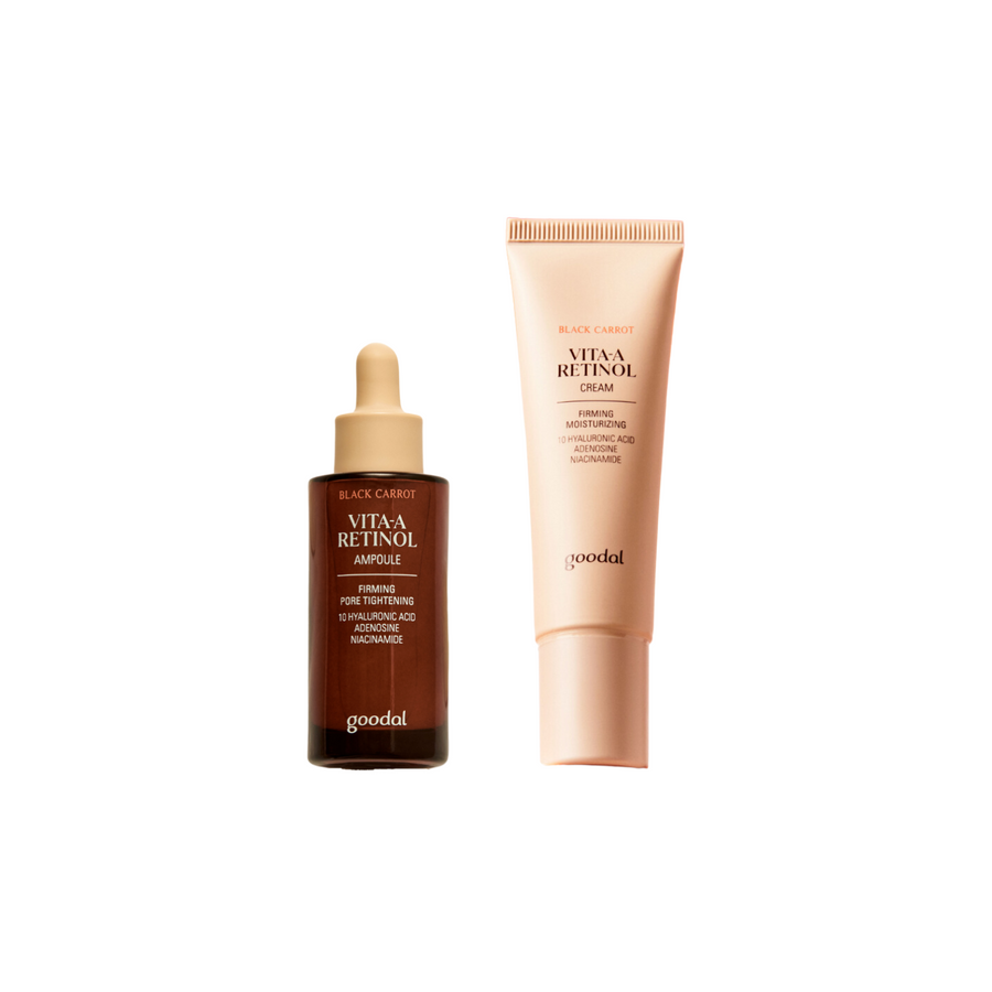 Goodal [ONLINE EXCLUSIVE] Black Carrot Vita-A Retinol Firming Ampoule + Cream - Shop K-Beauty in Australia