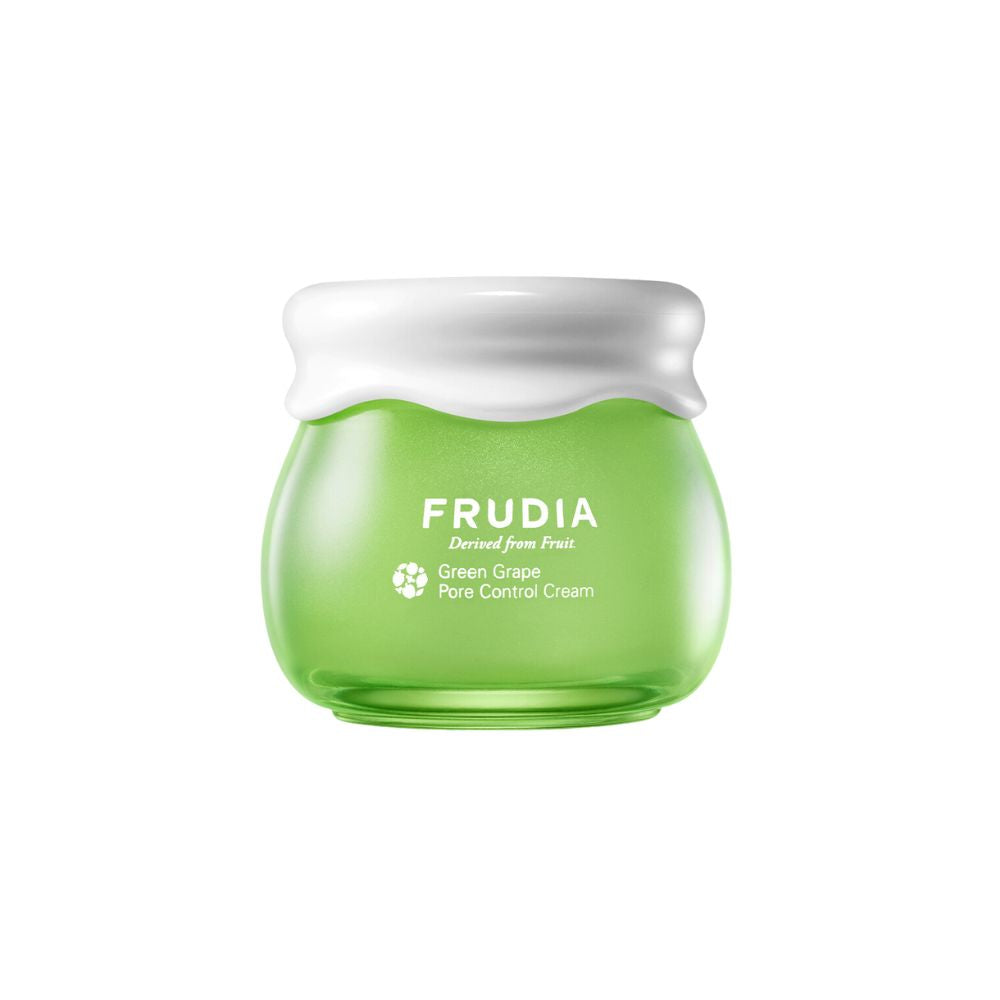 Frudia Green Grape Pore Control Cream, 55g face moisturizer with green grape extract for pore minimization and hydration.
