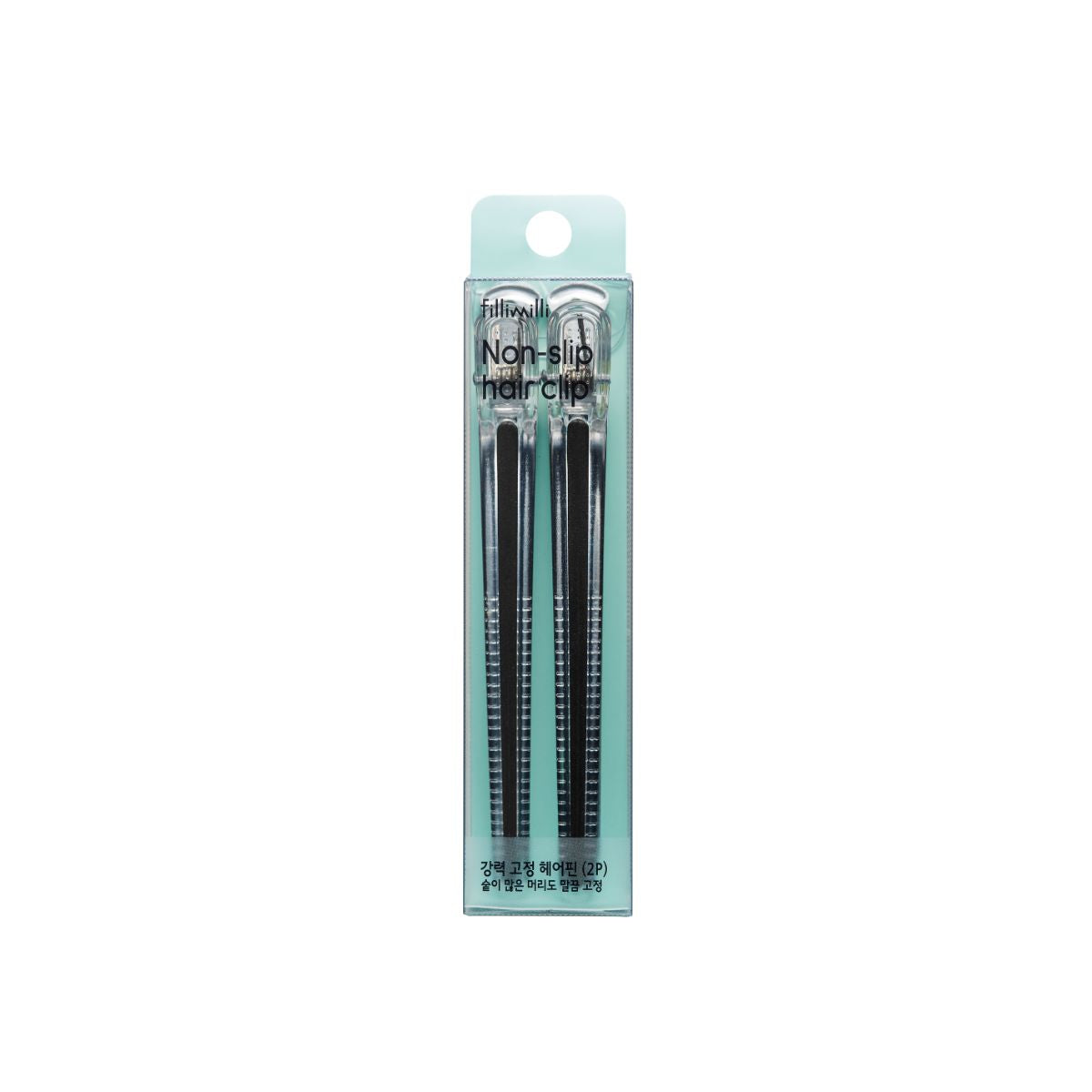 Two Fillimilli non-slip hair clips for styling, featuring durable grip and sleek design for secure hold during hair styling.