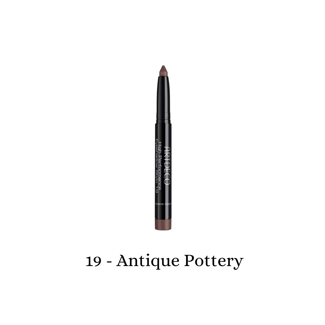 ARTDECO High Performance Eyeshadow Stylo in antique pottery shade, showcasing a sleek, versatile eyeshadow pen with rich pigmentation
