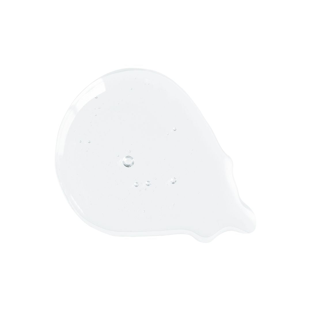Klavuu Real Vegan Hyaluronic Acid Ampoule 30ml showing the clear, lightweight serum texture in a glass bottle with a dropper.