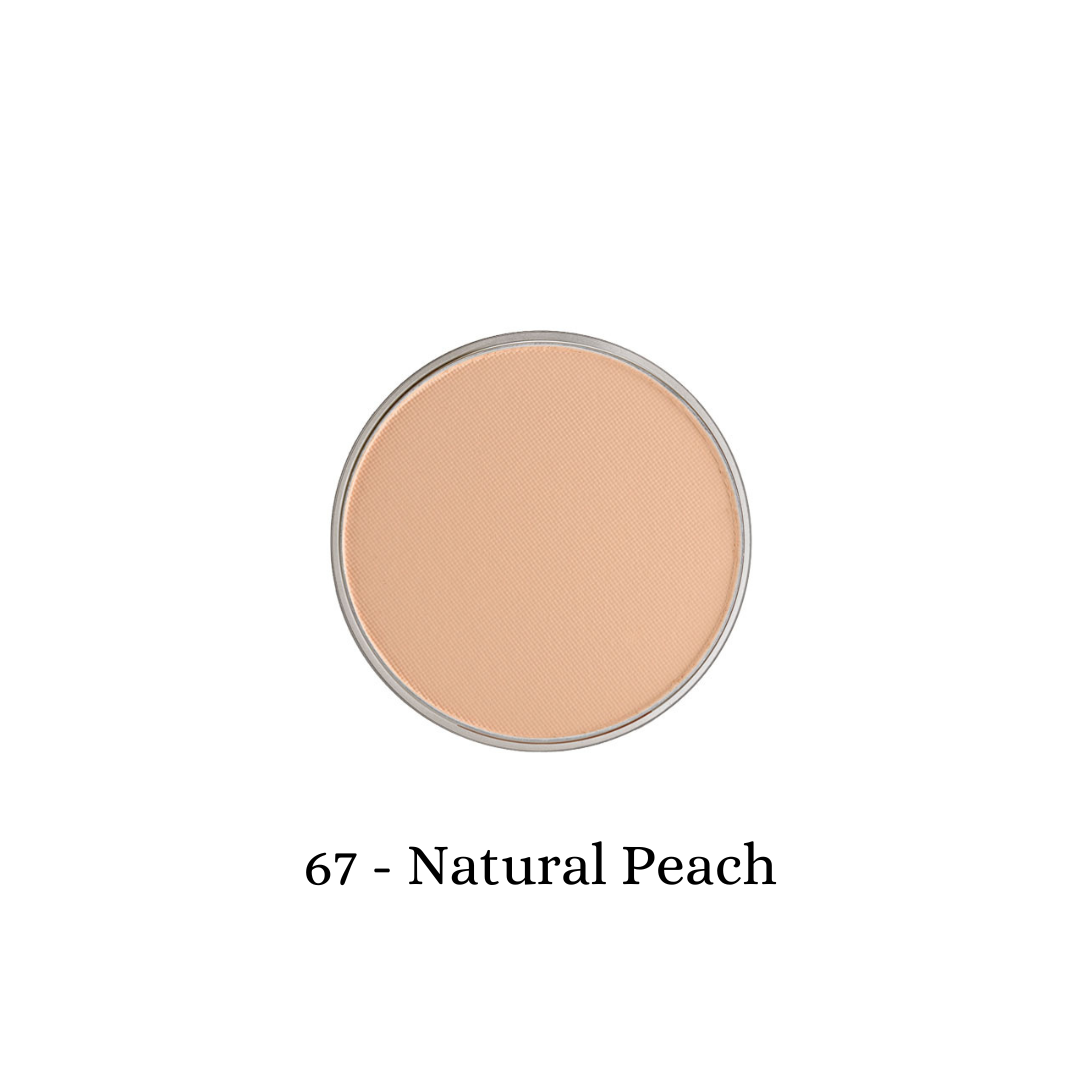 ARTDECO Hydra Mineral Compact Foundation refill in natural peach, showing the compact case with the foundation inside.