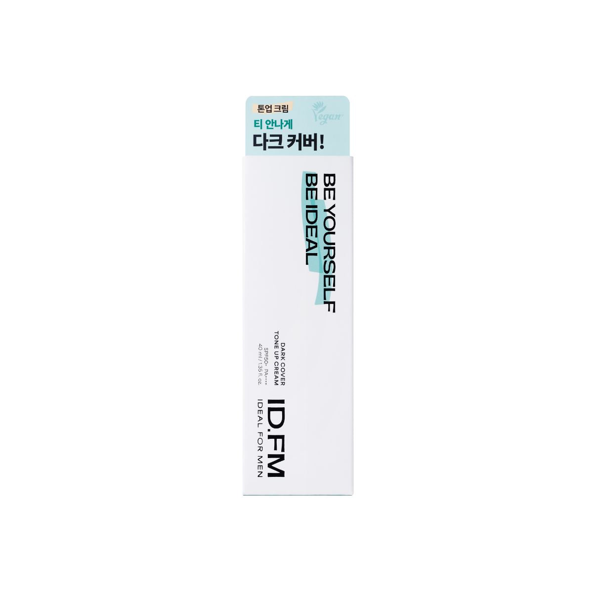 Dark Cover Tone Up Cream for men in a sleek tube, designed to brighten and even skin tone with natural finish.