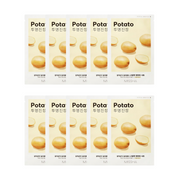 Missha Airy Fit Sheet Mask bundle with 10 potato-infused sheet masks for hydrating skincare.
