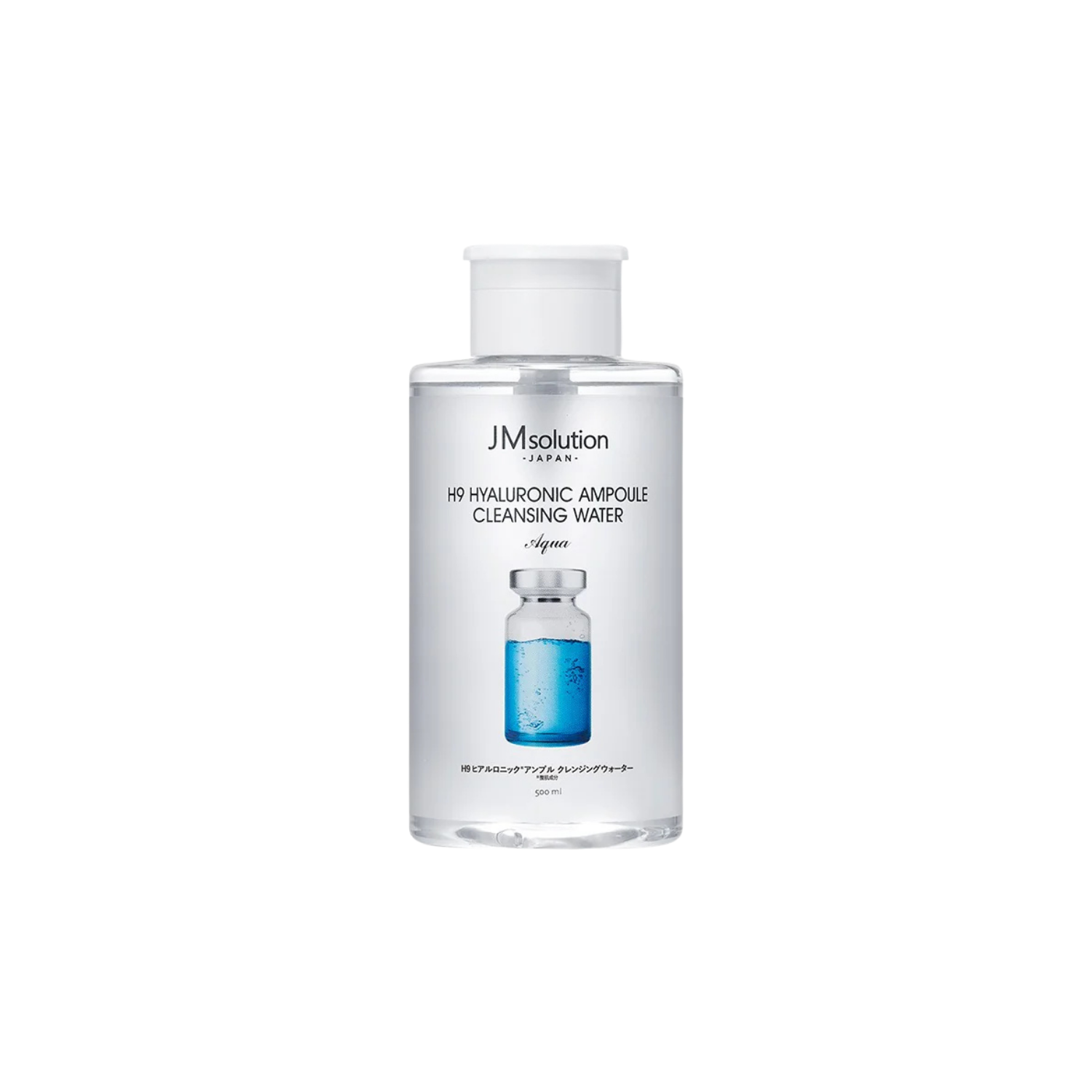 JM Solution Japan H9 Hyaluronic Ampoule Cleansing Water Aqua 500ml - Shop K-Beauty in Australia