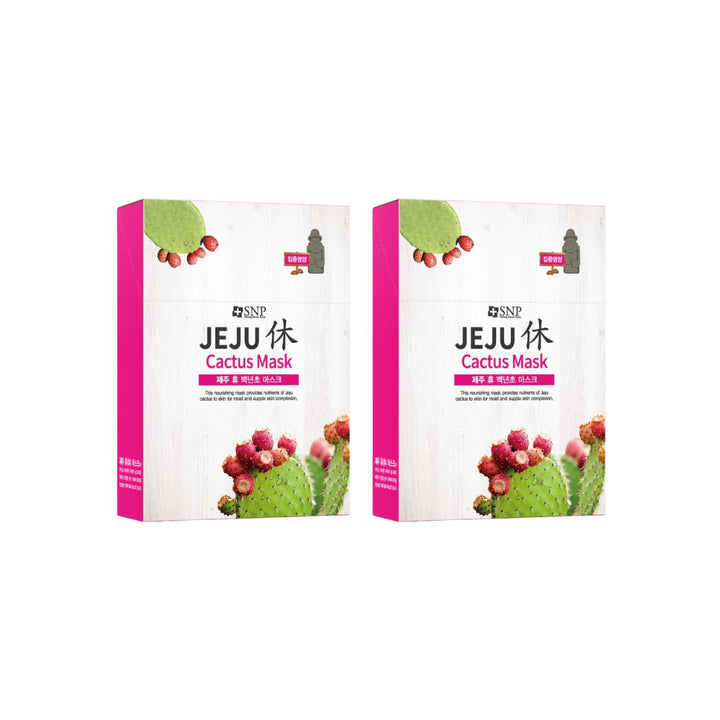 SNP Jeju Rest Cactus Mask 20pcs - Shop K-Beauty in Australia