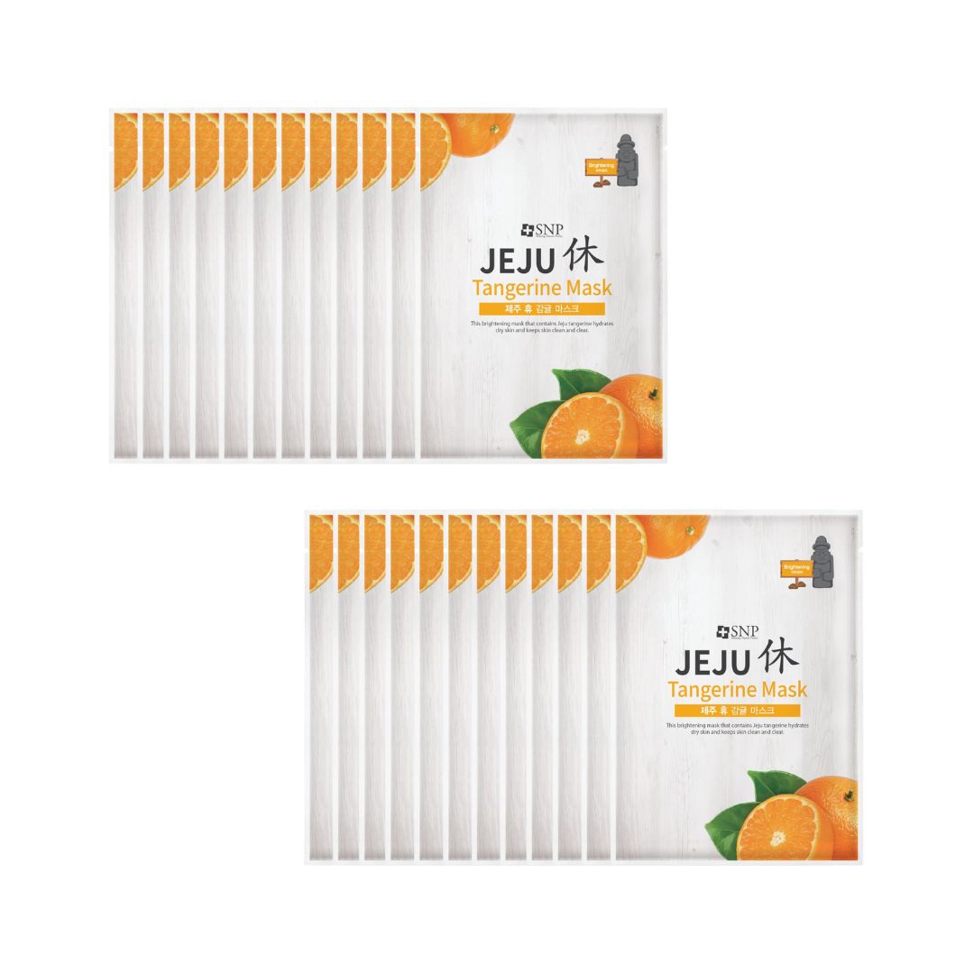 SNP Jeju Rest Tangerine Mask 20pcs - Shop K-Beauty in Australia