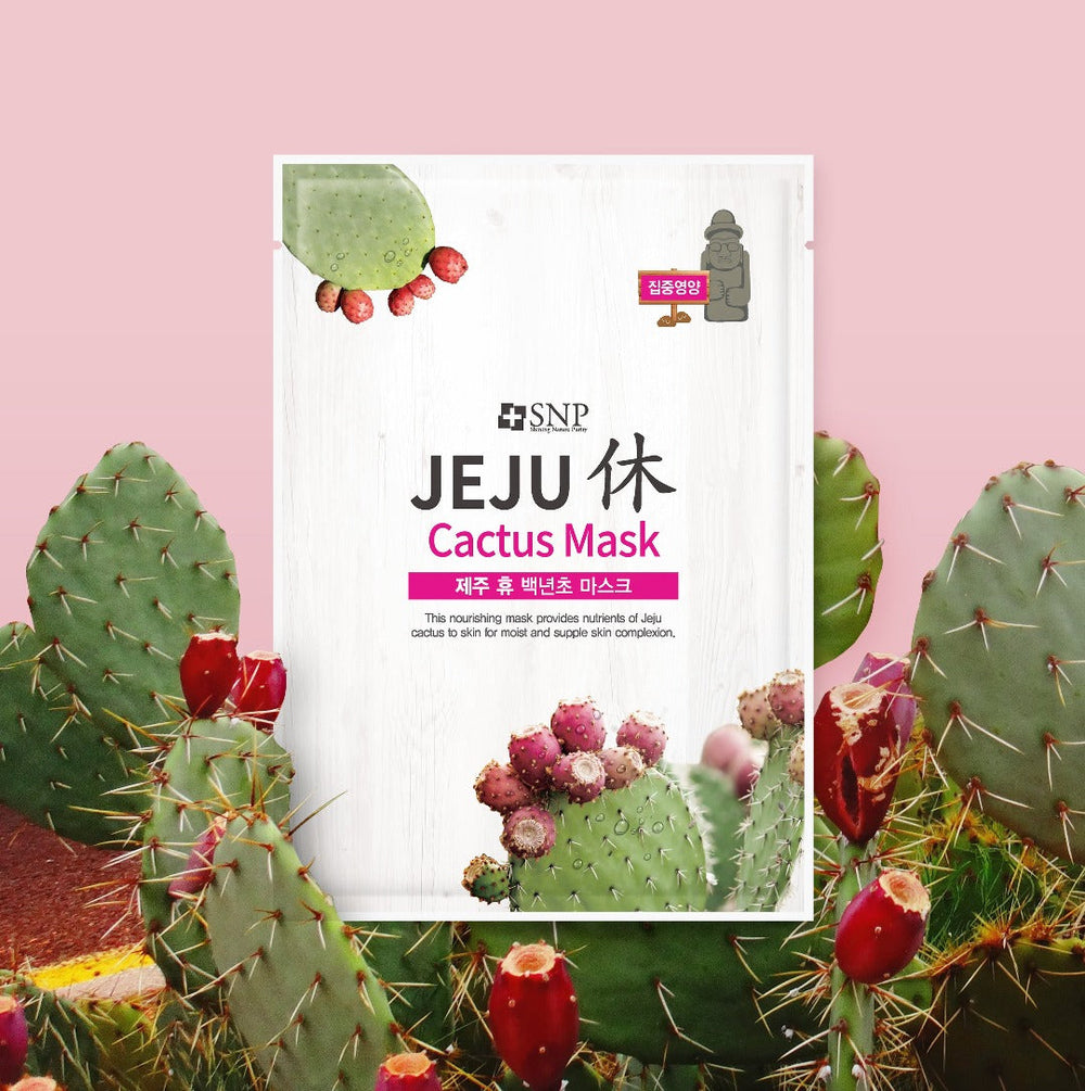 SNP Jeju Rest Cactus Mask 20pcs - Shop K-Beauty in Australia