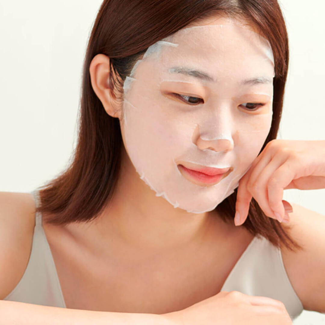 Box of five JMsolution Water Luminous S.O.S Ringer sheet masks with sleek packaging and individual mask sheets visible.