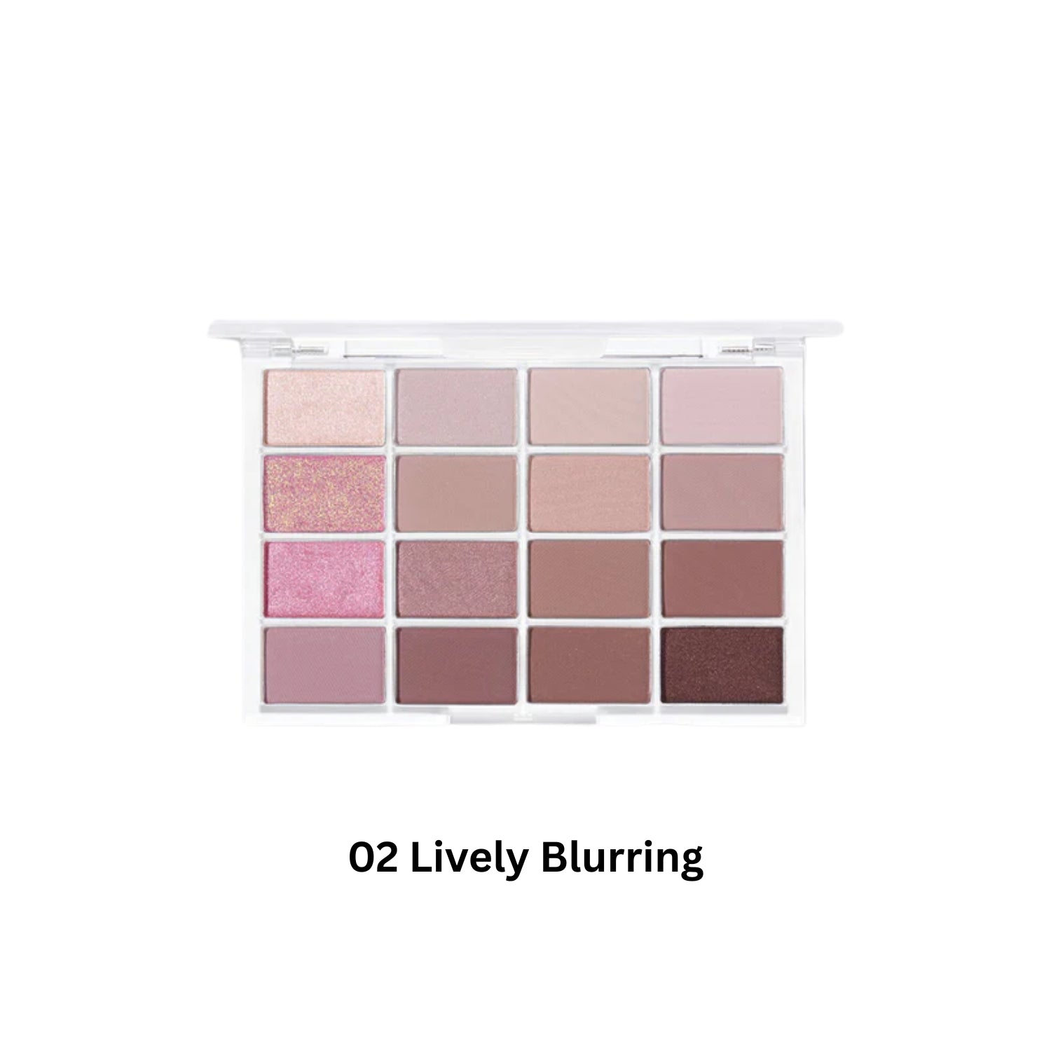 Wakemake Soft Blurring Eye Palette with neutral eyeshadow shades and soft blending textures for natural makeup looks.