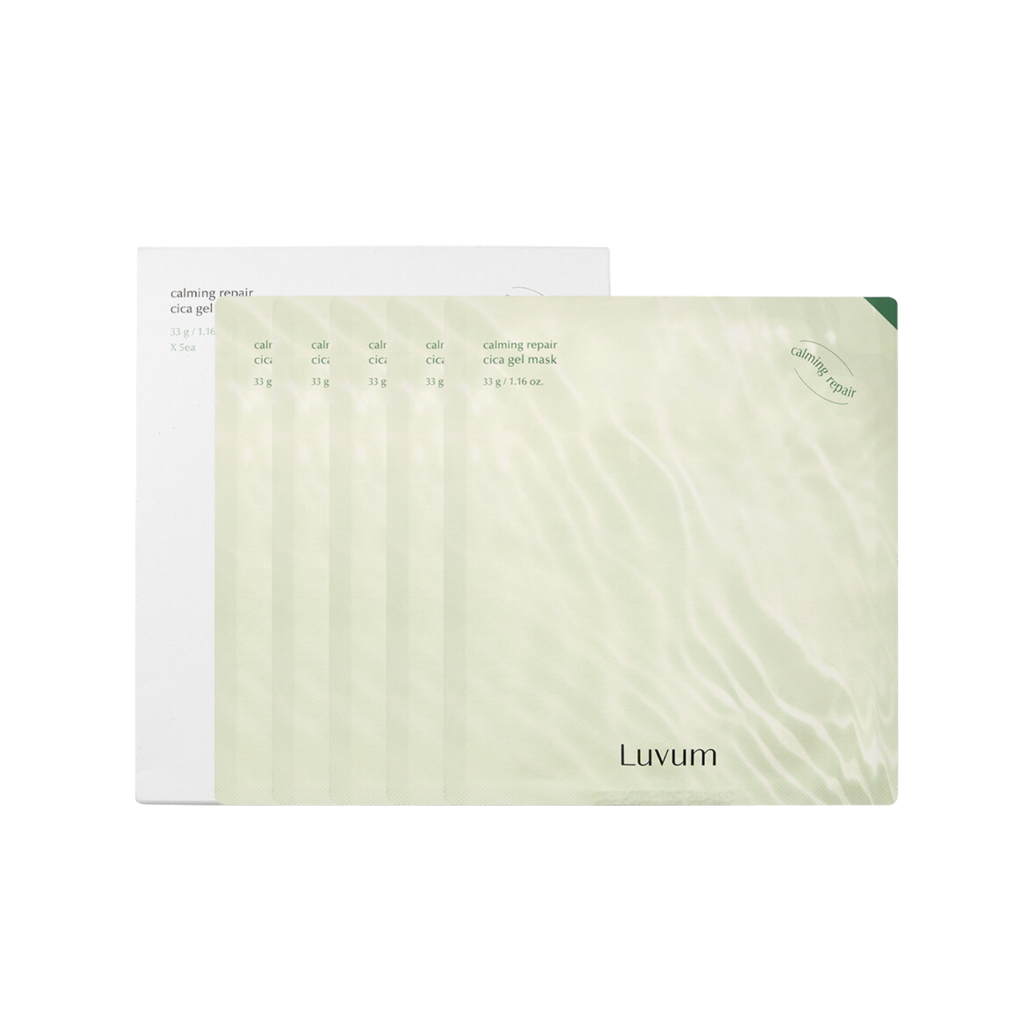 Luvum Calming Repair Cica Gel Mask 5pcs/box - Shop K-Beauty in Australia