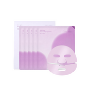Luvum Slow Aging Phyto Collagen Sheet Mask, 5-pack, with natural ingredients for youthful skin care.
