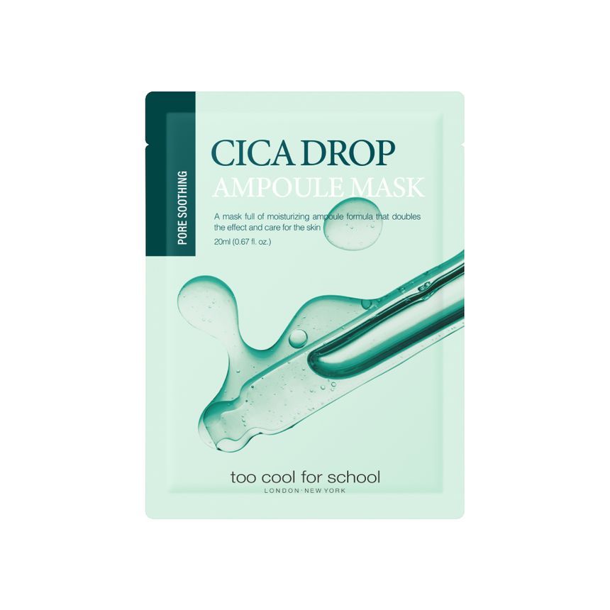 Too Cool For School Cica Drop Ampoule Mask 20ml  -La Cosmetique