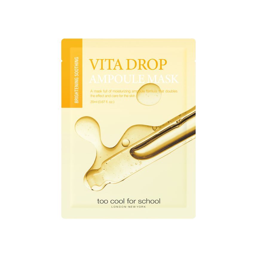 Too Cool For School Vita Drop Ampoule Mask 20ml - Shop K-Beauty in Australia