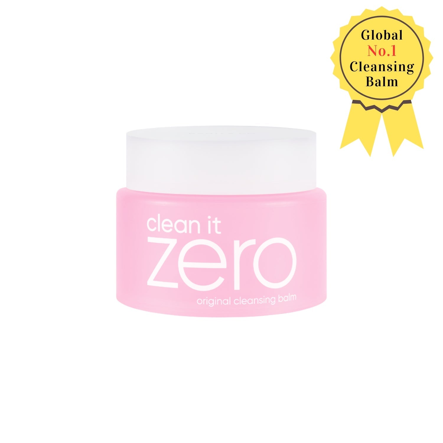 Banila Co Clean It Zero Original Cleansing Balm jar with white lid and minimalist label, oil and balm makeup remover.