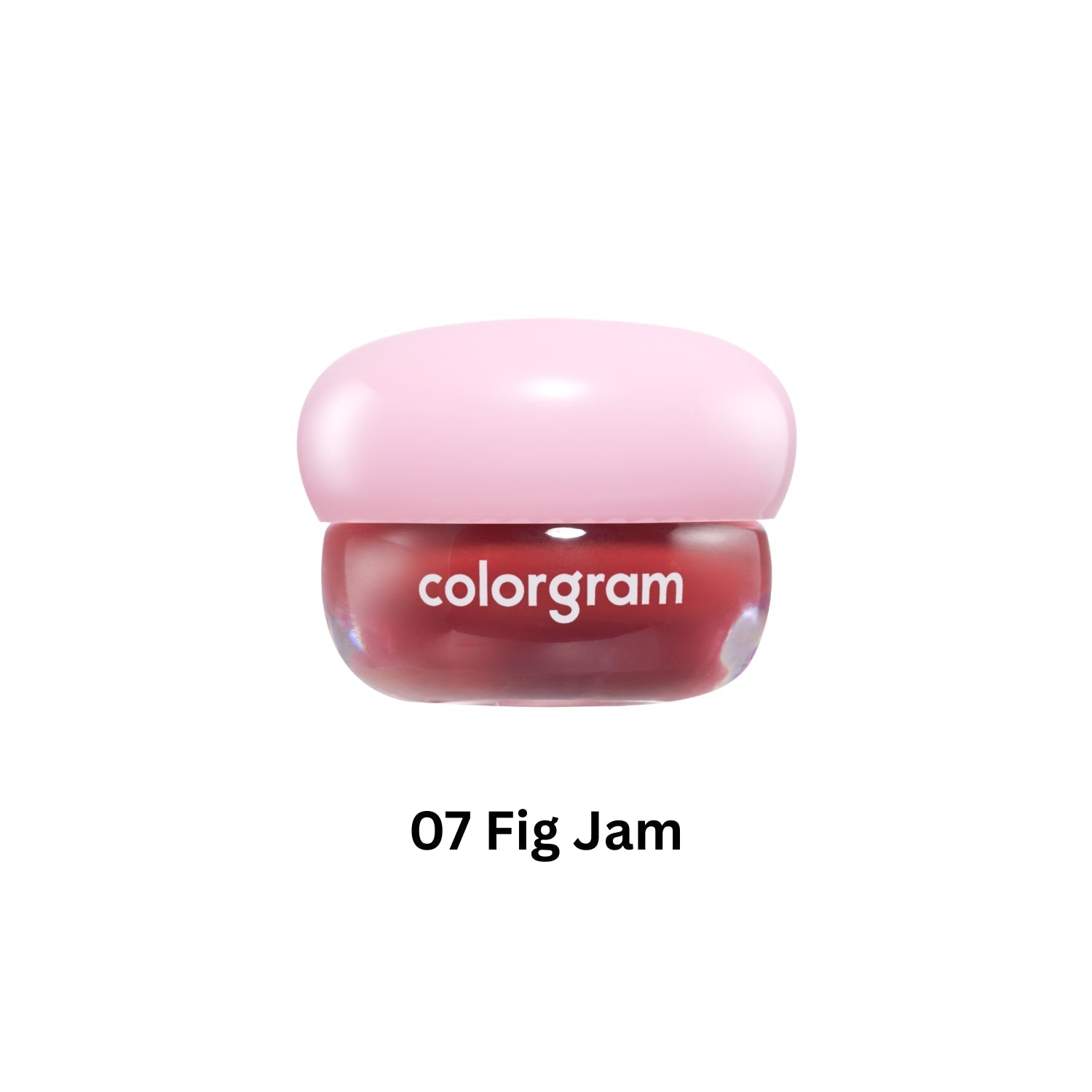 Colorgram Tintin Dory Lip Tint applied on lips, showcasing its vibrant, glossy finish and smooth texture.