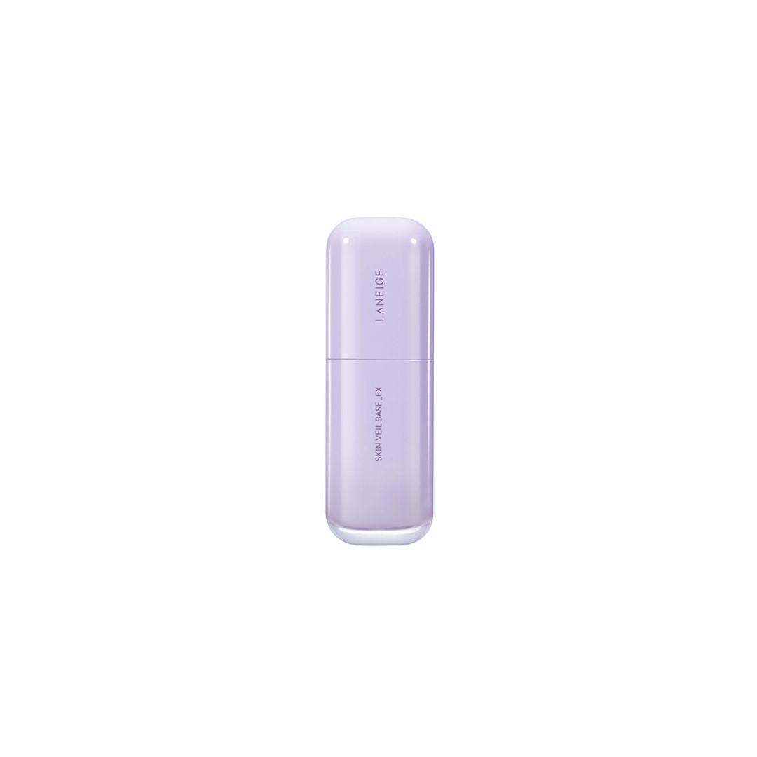 Laneige Skin Veil Base No.40 Pure Violet face primer in 30ml bottle, showcasing the purple-tinted primer for brightening skin.