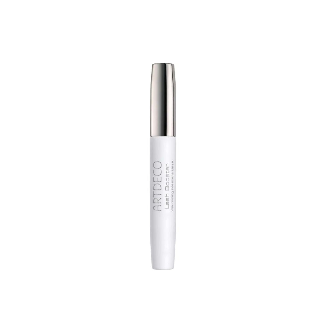 ARTDECO Lash Booster lash and brow serum bottle showing sleek design and applicator brush for enhancing lash and brow growth.