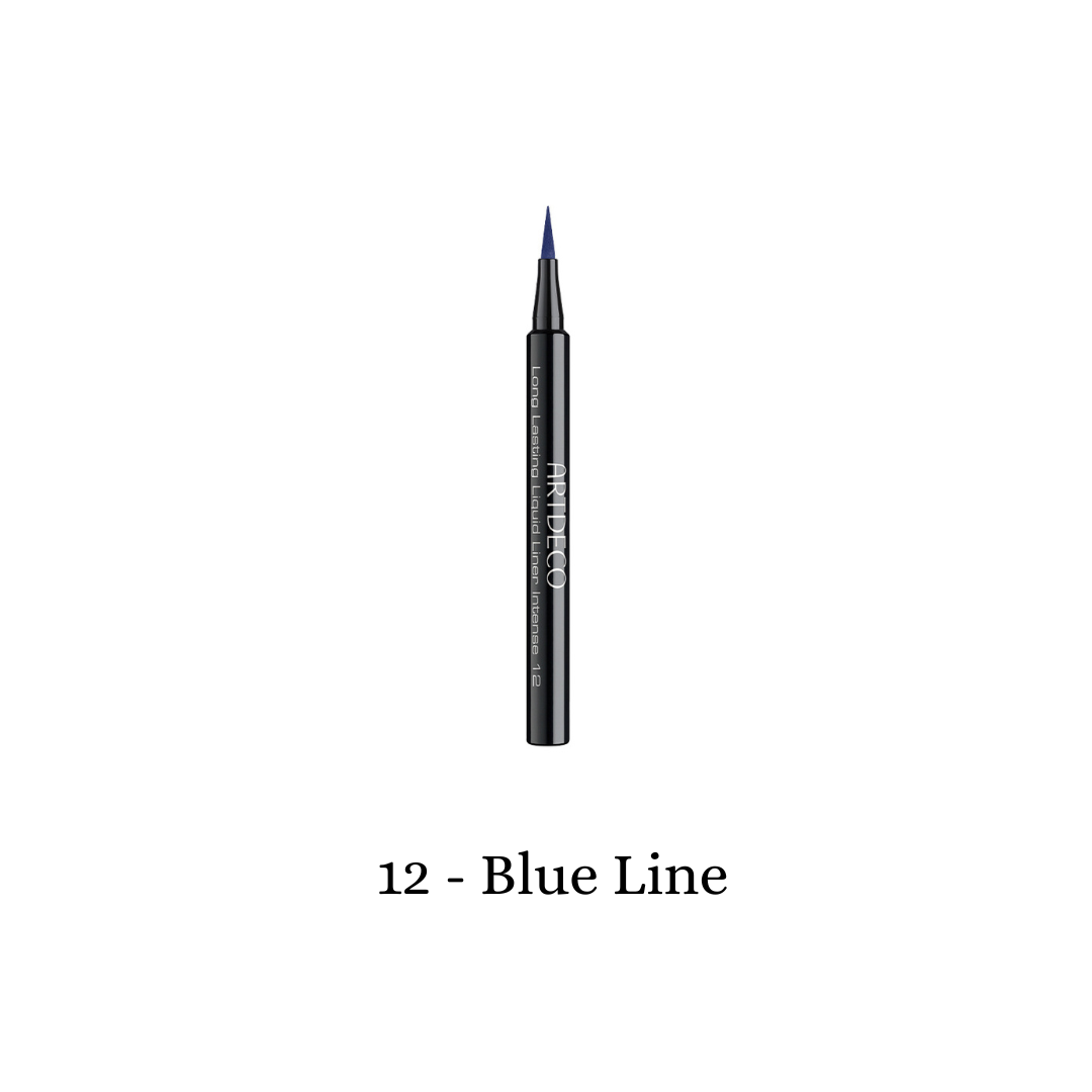 Blue liquid eyeliner by ARTDECO with a sleek applicator, designed for long-lasting, intense eye makeup.