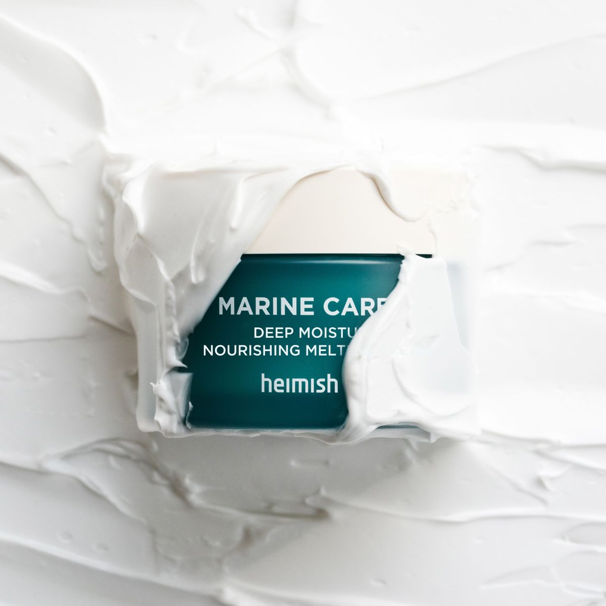 Heimish Marine Care Deep Moisture Nourishing Melting Cream face moisturizer jar with a smooth, hydrating texture