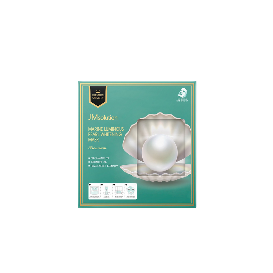 JM Solution Marine Luminous Pearl Whitening Mask Premium 5pc - Shop K-Beauty in Australia
