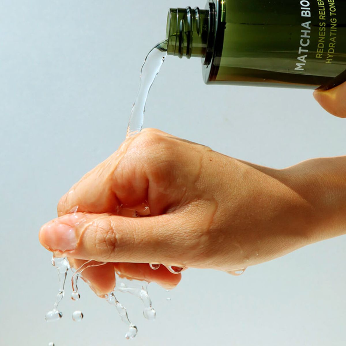 Heimish Matcha Biome Redness Relief Hydrating Toner in a 150ml bottle, featuring a green and white label with natural ingredients.