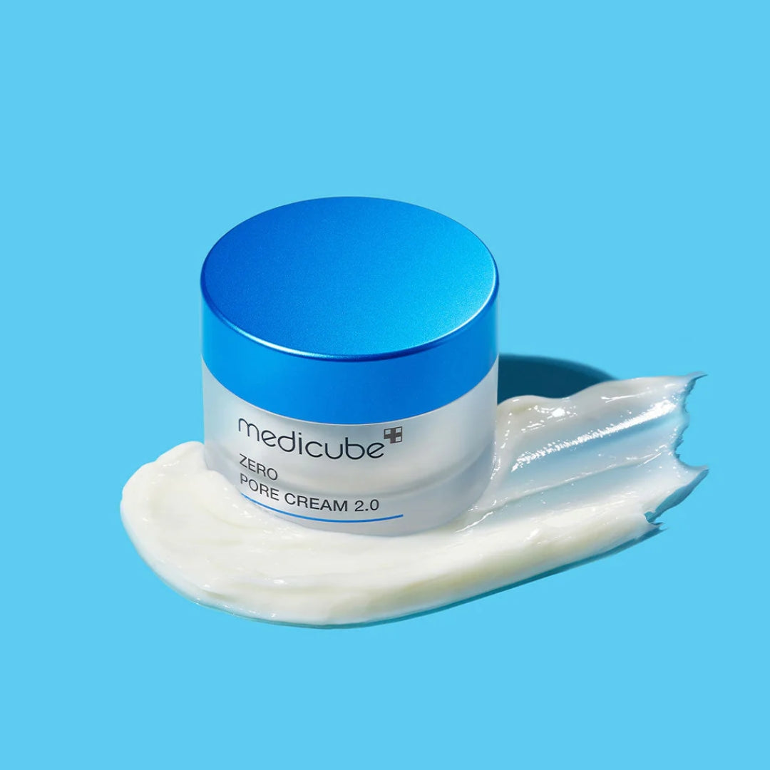 Medicube Zero Pore Cream 2.0 50ml face moisturiser jar and packaging