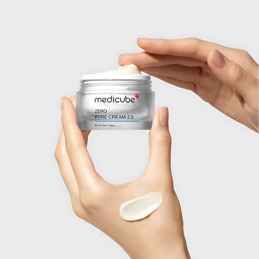 Medicube Zero Pore Cream 2.0 50ml face moisturiser jar and packaging