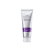 Missha Time Revolution Retinol 500 Shot Wrapping Mask, a sleeping and leave-on skincare mask in a jar with a smooth, creamy texture.
