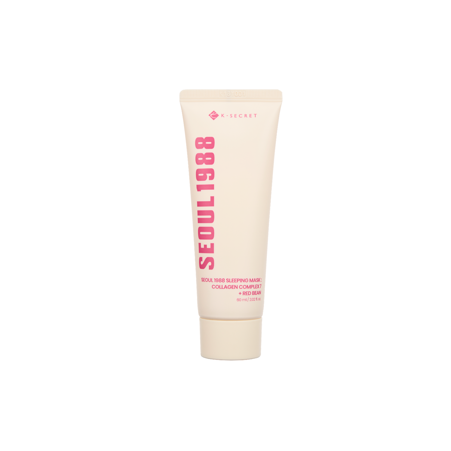 K-Secret Seoul 1988 Collagen Complex and Red Bean sleeping mask in a 60ml jar, ideal for overnight skincare and hydration.