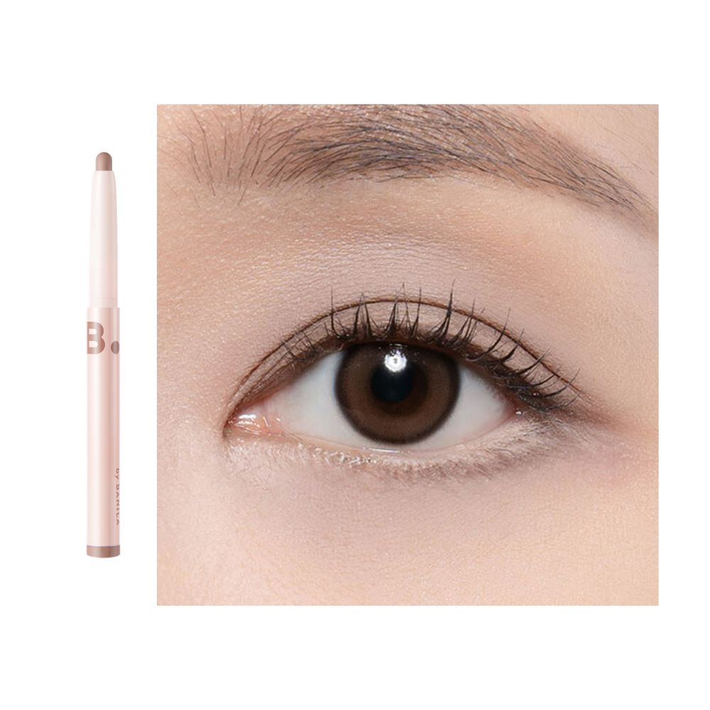 Banila Co B. By Banila Mood On Eye Color Stick eyeshadow in neutral grey, creamy stick for easy application and versatile eye looks.