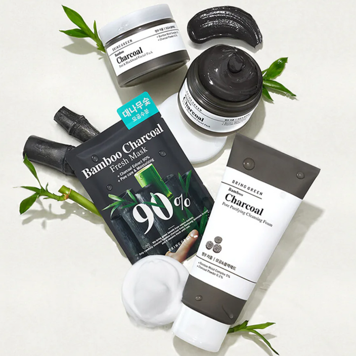 Bring Green Bamboo Charcoal Pore & Black Head Facial Pack 100mL - Shop K-Beauty in Australia